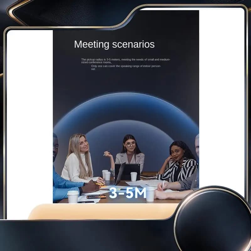 Altoparlante per microfono per conferenze USB 360 ° Microfono per computer PC con pickup vocale omnidirezionale, riduzione del rumore Home Office-N34R