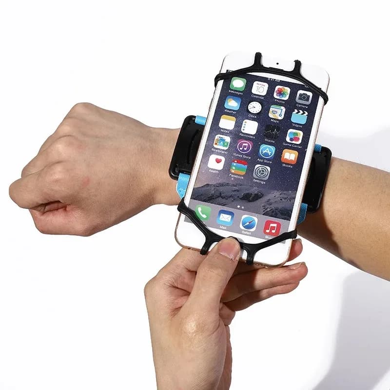Custodia da polso per telefono borsa da corsa per telefono da palestra fascia da braccio per sport all'aria aperta custodia da polso universale per fascia da braccio per IPhone per Samsung