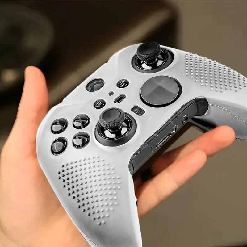 Custodia morbida per controller Xbox Series Elite 2 Pelle protettiva in silicone Gamepad Pelle in gomma Custodia per joystick per pollice