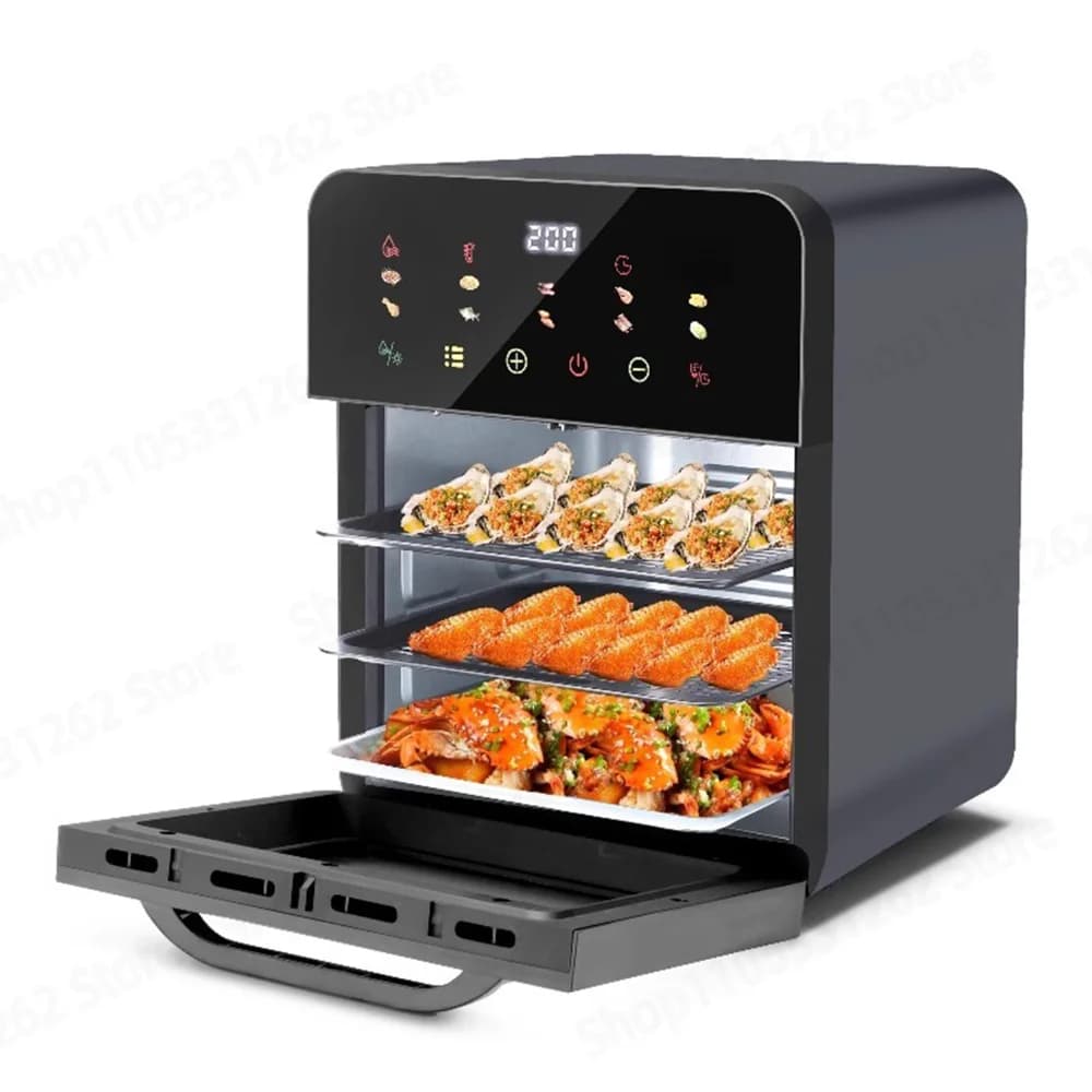 2026 new air fryer large-capacity microwave oven oven steamer three-in-one household electric fryer all-in-one machine