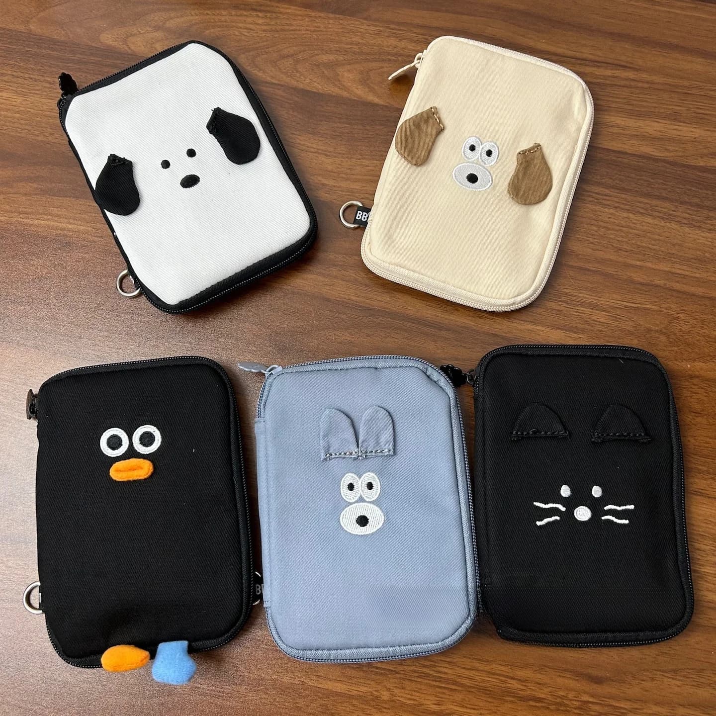 Borsa Portadocumenti da Viaggio Coreana Carina, Portafoglio Multitasche per Documenti, Portamonete e Porta Carte