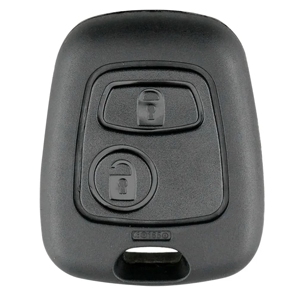 2 pulsanti di ricambio telecomando chiave vuota per auto guscio portachiavi scatola chiave per Citroen C1 C4 per Peugeot 107 307 407 206 306 406