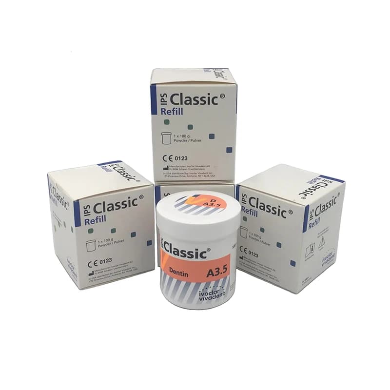 100 g/box Ivoclar IPS Classic V dental laboratory porcelain ceramic tooth powder transparent teeth whitening