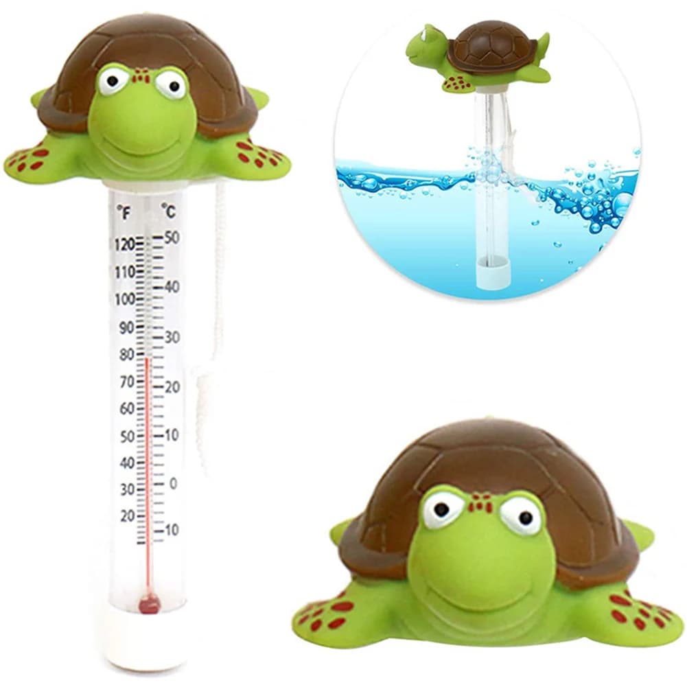Termometro galleggiante per piscina con display della temperatura esterna, come da immagine, design facile da usare, misurazioni Fahrenheit e Celsius