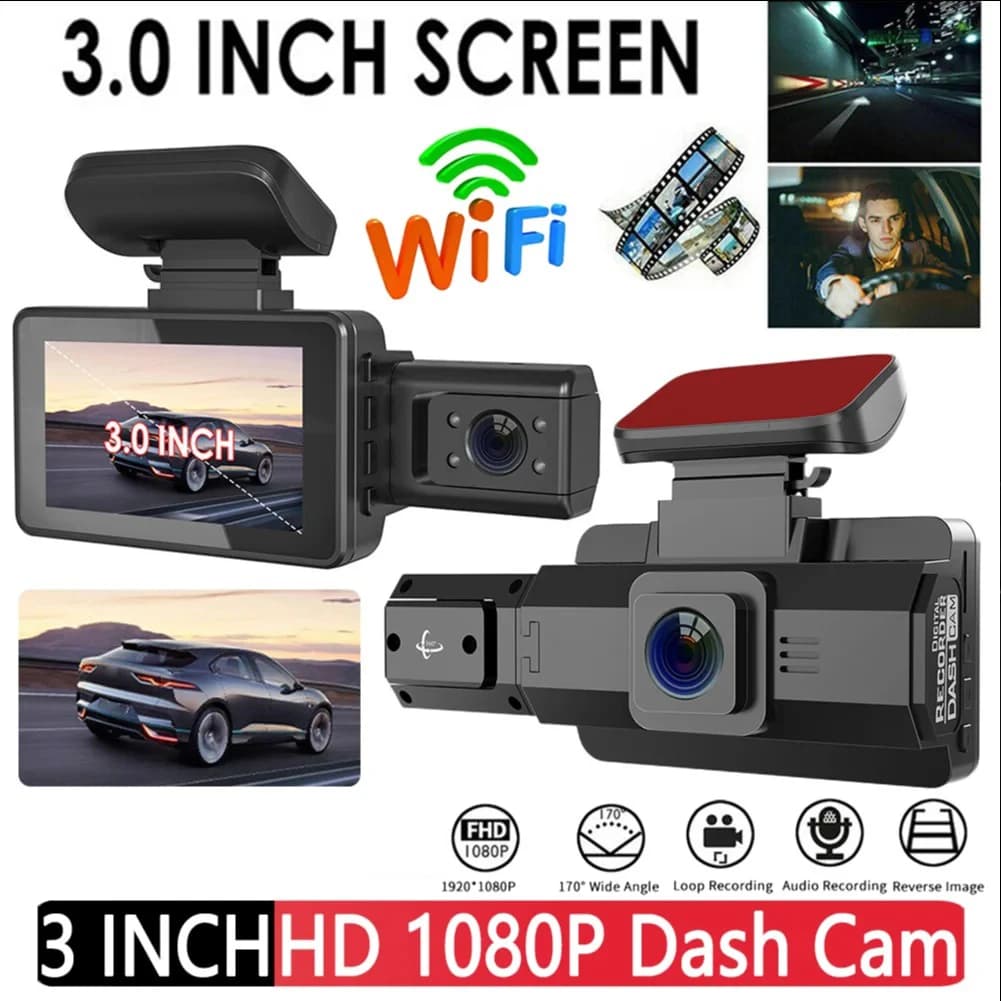 Car DVR WiFi Dash Cam Vehicle camera 1080P HD Car recorder Night vision Car Dashcam Black box Car accessories G-sensor
