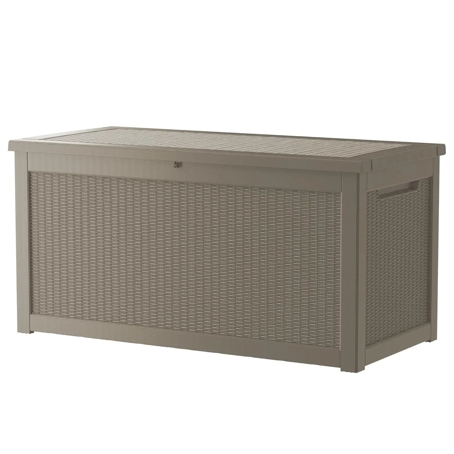 Outdoor Storage Box made of 320 Gallons for Patio, Pool, Garden, UV Resistant, Grey, Customizable
