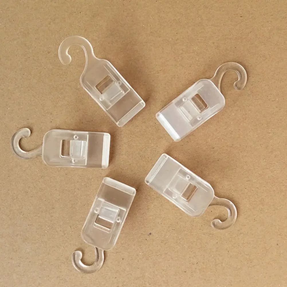 12 Pieces Hooks Plastic hanger, Clips Drying Robusts, Cabinet Organizers, Towels and Socks