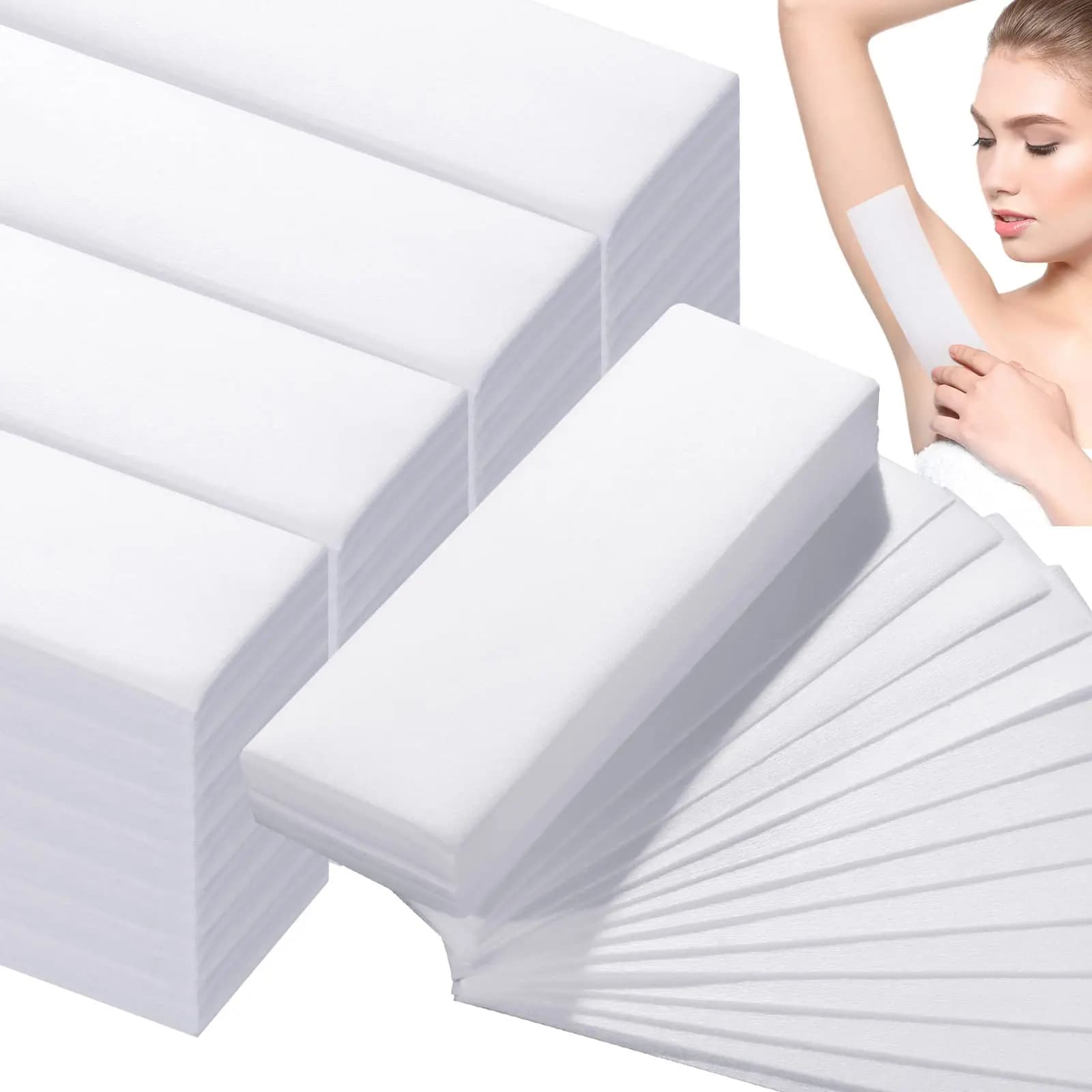 Non Woven Body and Facial Wax Strips Waxing Body Hair Removal Wax Paper for Hair Removal Soft Wax Hair Removal