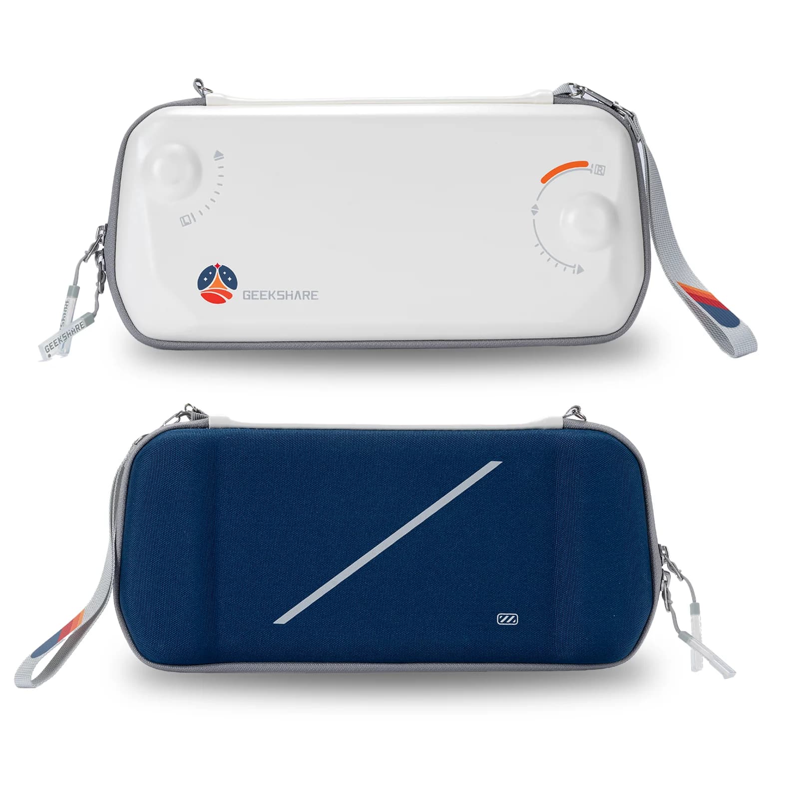 GeekShare Custodia da trasporto per console Switch 2 (NS2) - Borsa da viaggio protettiva Starlight Air Slim PU/Oxford con striscia riflettente 3M