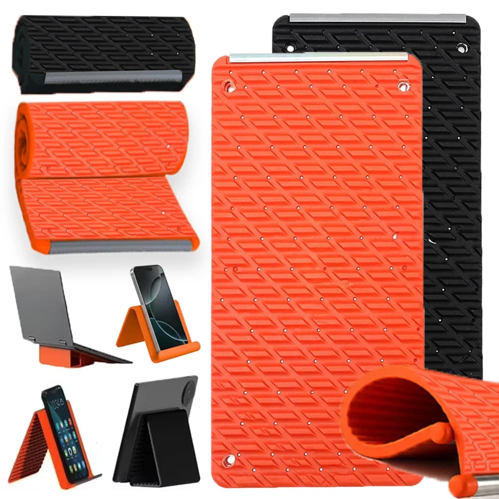 Flexible Foldable Silicone Phone Holder for IPhone IPad Laptop Tablet Home Office Portable Adjustable Multi-Angle Desktop Stand