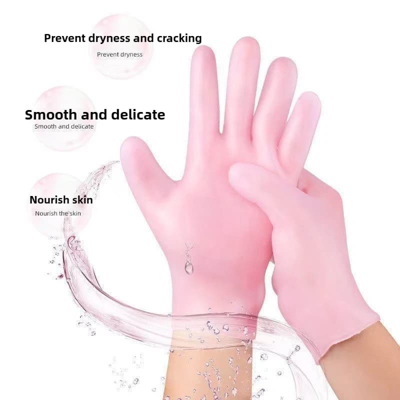 Reusable Silicone Gloves Hand Masks for Moisturizing Sleepwear Comfortable Barrier against Dryness And Cracking