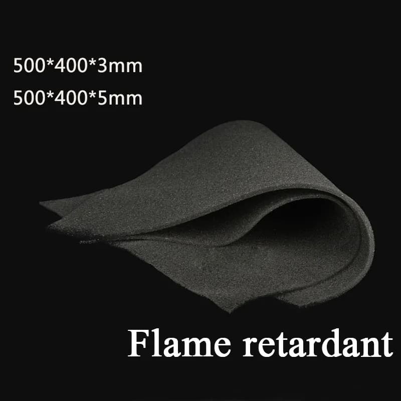 High quality fire retardant mesh anti-dust sponge filter Insonorized vacuum retardant sponge 500x500x3/5mm