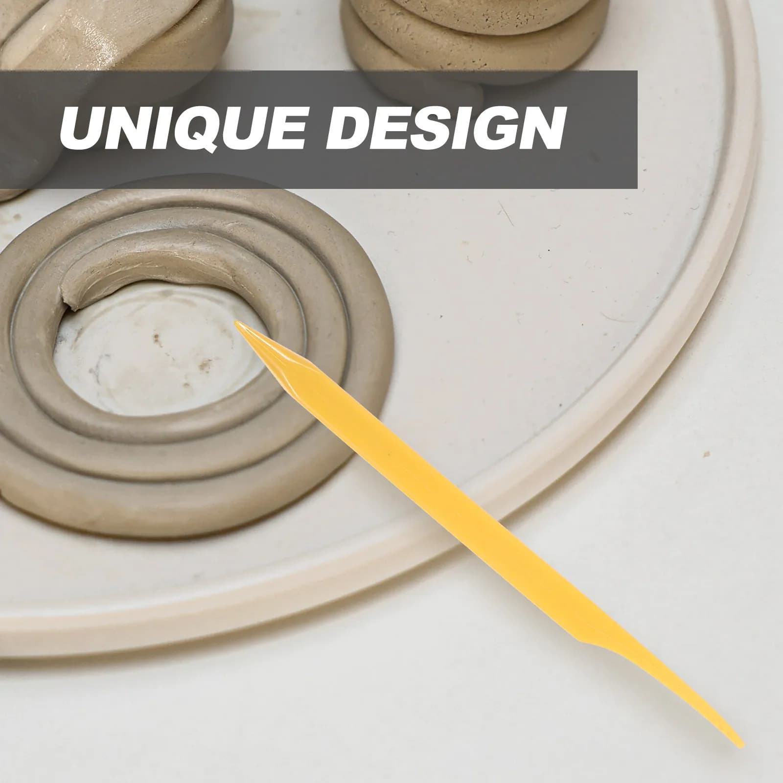 Set di 5 Utensili per Scultura in Argilla, Strumenti in Plastica e Acciaio Inox per Modellare e Intagliare l'Argilla Polimerica