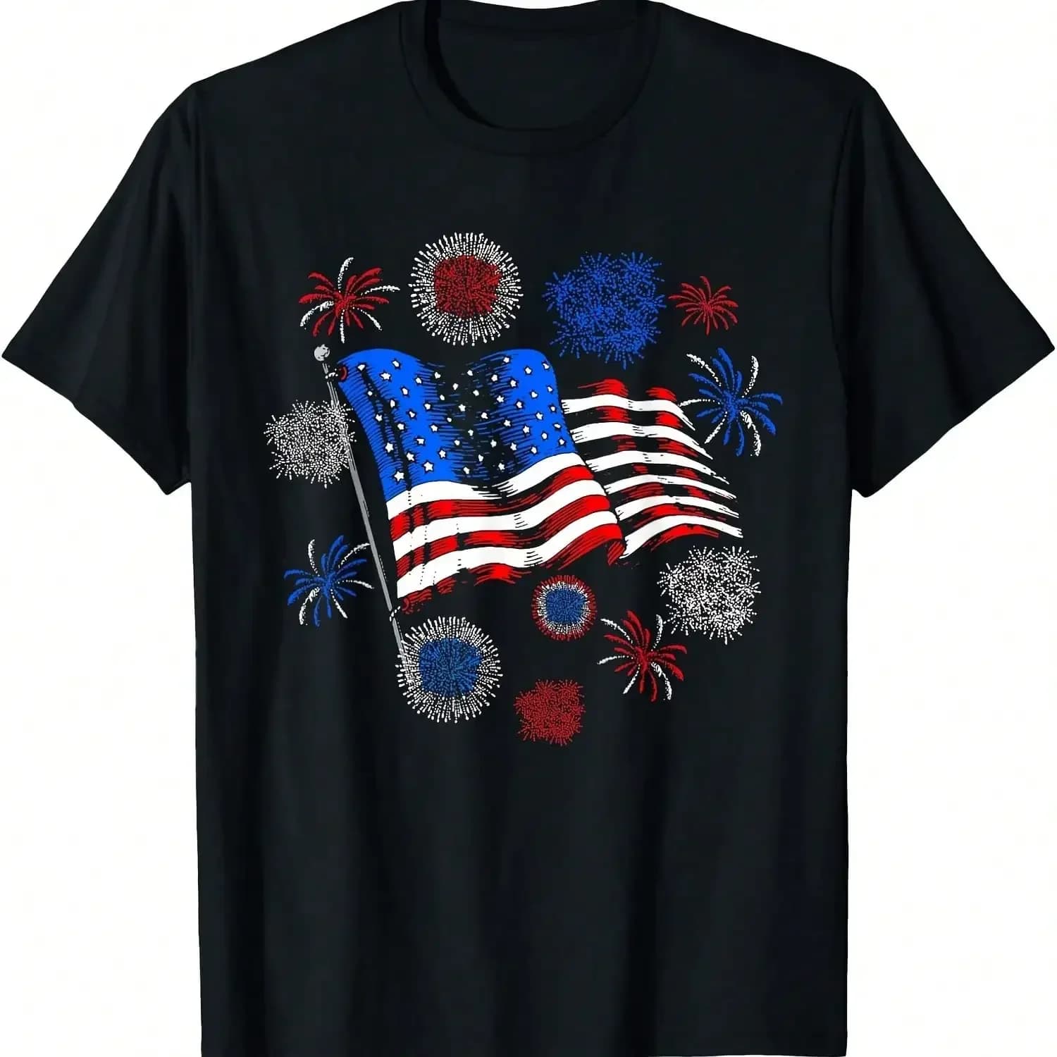 Independence Day, the perfect gift,Fireworks 4th Of July American Flag Patriotic Sparklers T-Shirt