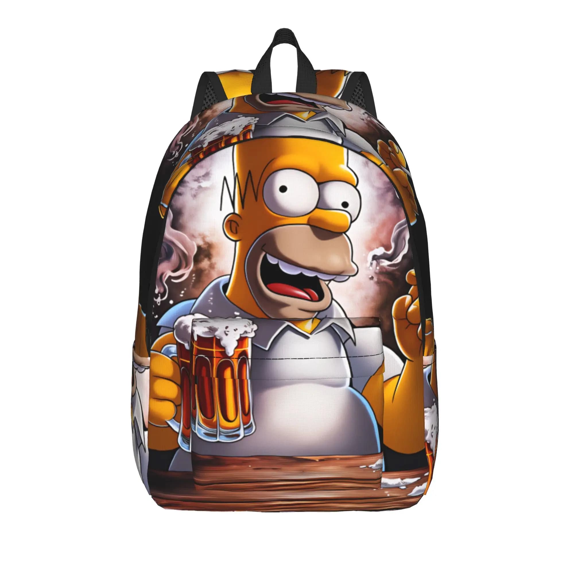 Lisa S-Simpsons All Characters Movie Theater Backpack Travel Backpacks Girl Designer Lightweight School Bags Novelty Rucksack