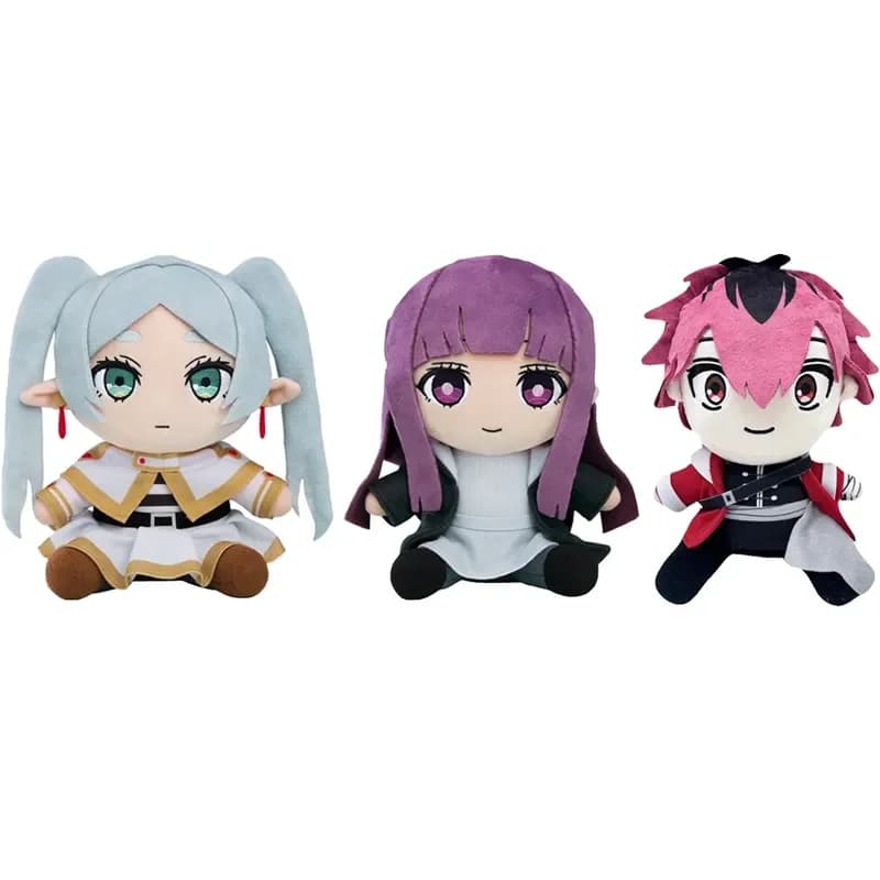 KAWAII Anime Peripheral Doll Frieren Plush Toy Fern Stark Dolls Sitting Posture Action Dolls Pillows Child Birthday Gift Toys