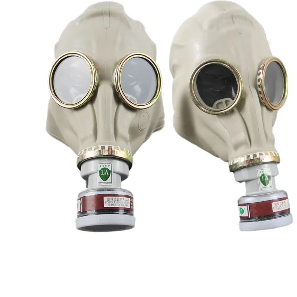 Complete multipurpose black gas mask Breather Paint Spray Pesticides Natural rubber mask Chemical prevention mask