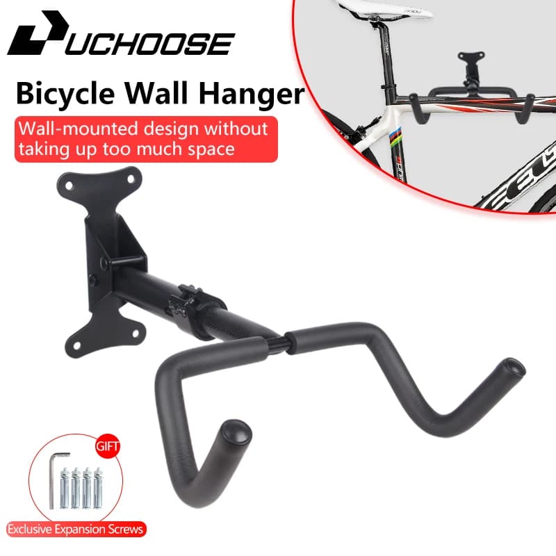 Appendiabiti da strada con fascio di parete Appendiabiti per scooter da bici per bambini Gancio pieghevole opzionale Supporto regolabile con cintura bondage per cerchione