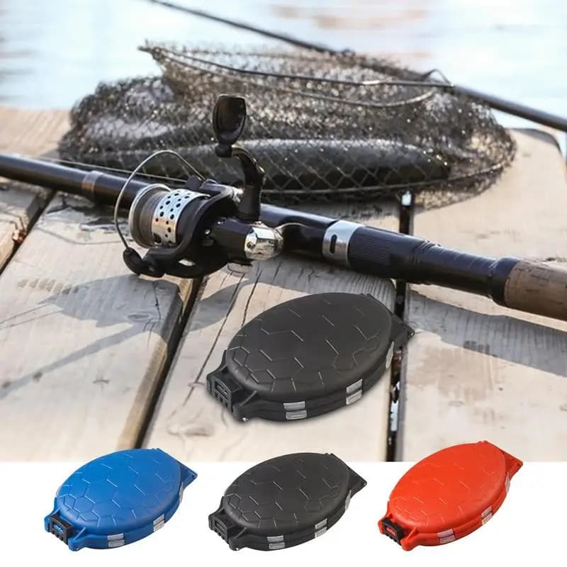 Box for fishing gear box for artificial fishing baits 12 grids box holders for portable bait turtle-shaped housing to arrange fishing
