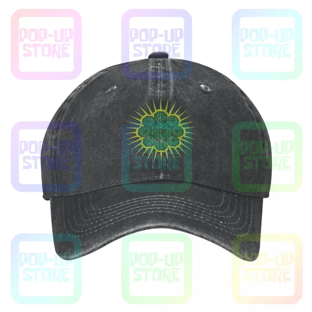 Peyote Cactus Mescaline Psichedelico Berretto da baseball in denim lavato Cappelli da camionista Cappello regolabile
