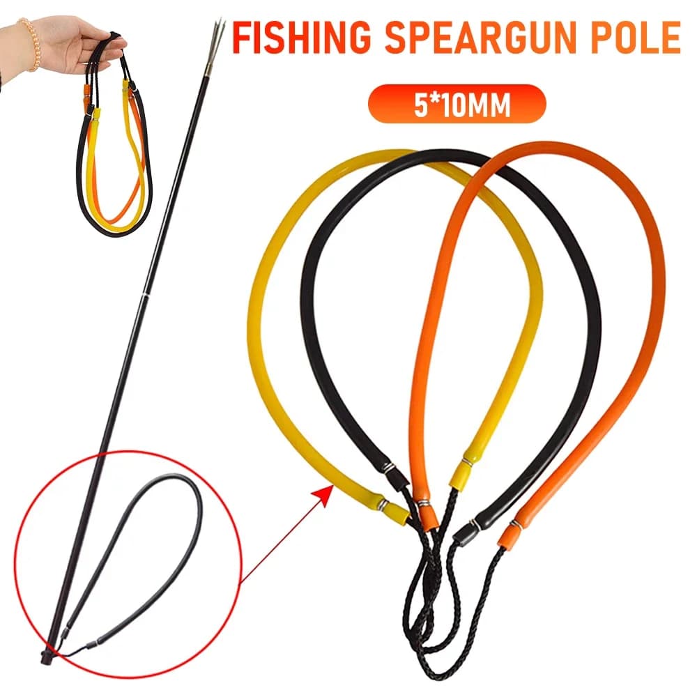 1 Pezzo Elastico per Fucile Subacqueo, Accessorio Manuale per Pesca Subacquea, Elastico Esclusivo per Aste Telescopiche per Fucili Subacquei