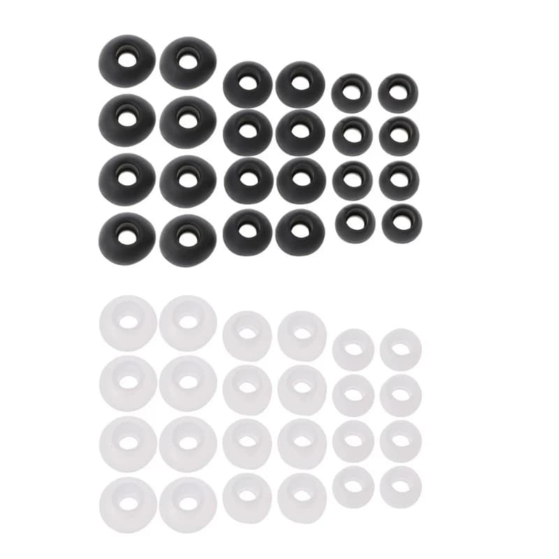 12pairs (S/M/L) Soft Silicone Eartips Earbuds For Earphone Inner-diameter 4.5 mm Cushions Ear Pads Covers Headphone Replacement