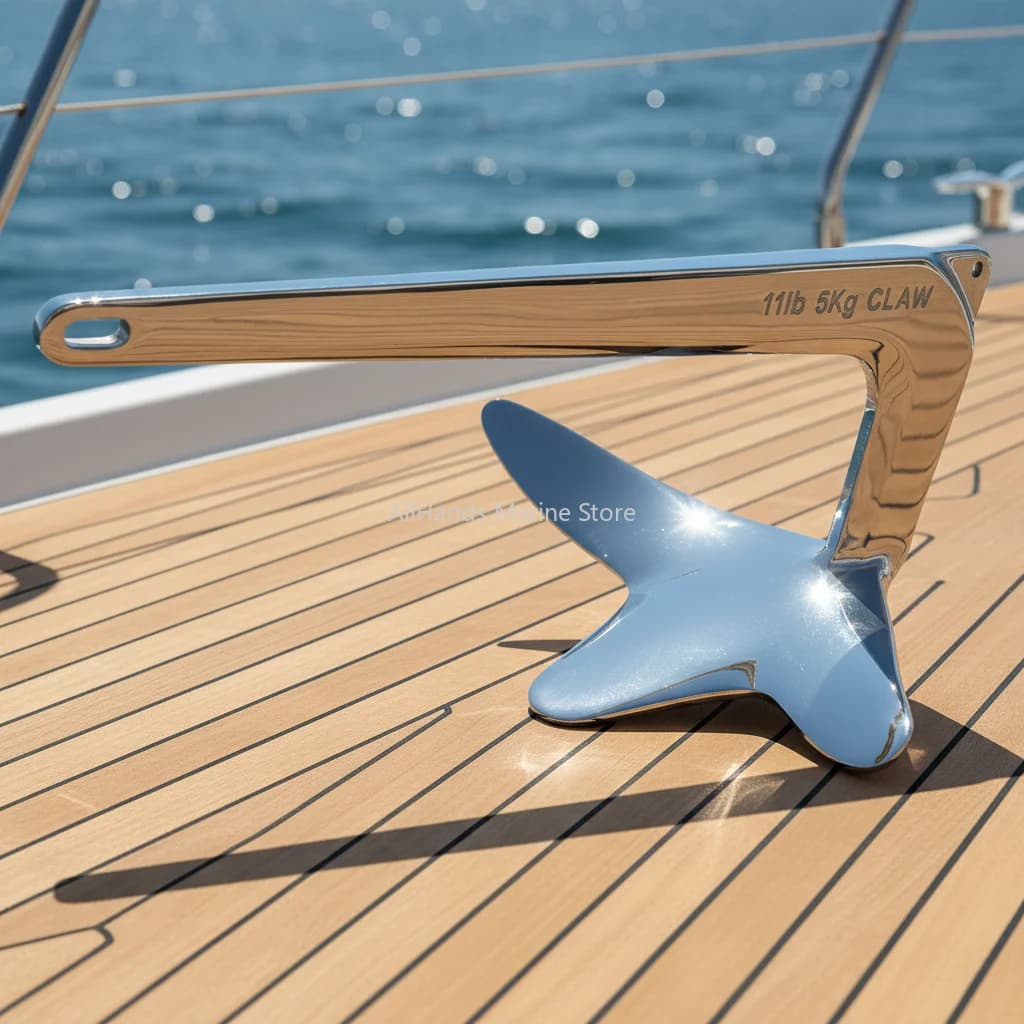 High Quality Marine Hardware Boat Anchor 316 Stainless Steel Mirror Polished Bruce Anchor