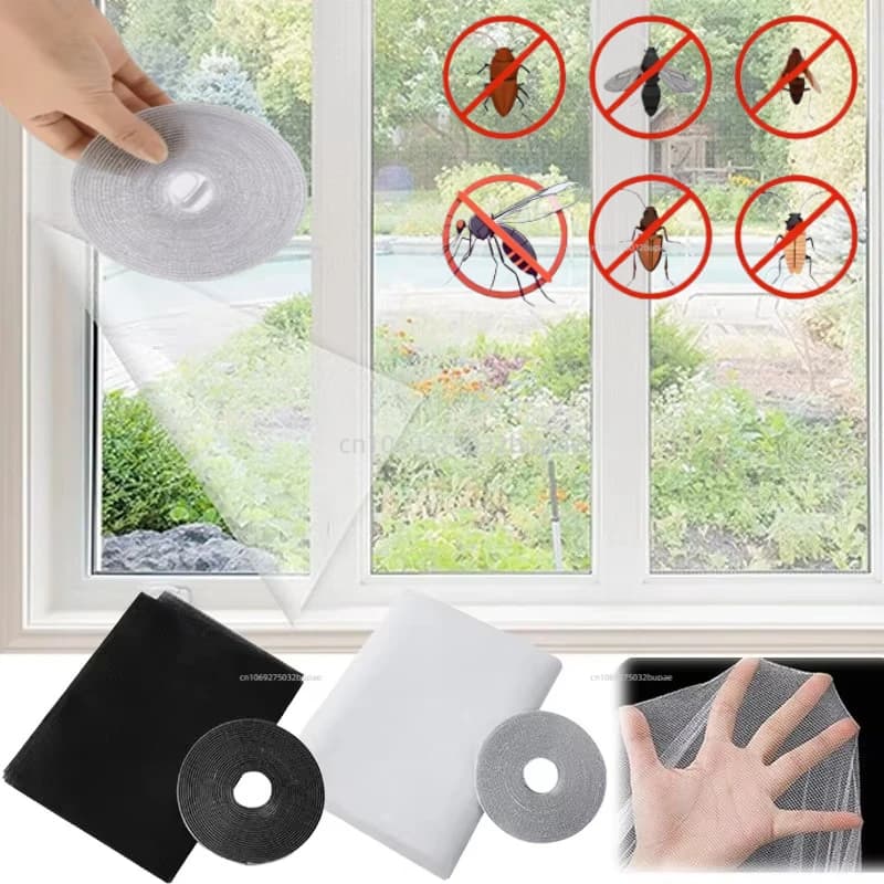 Anti zanzariera per interni insetti mosche zanzariera tenda per schermo a rete protezione per la casa rete per finestre forniture per la casa durevoli di alta qualità