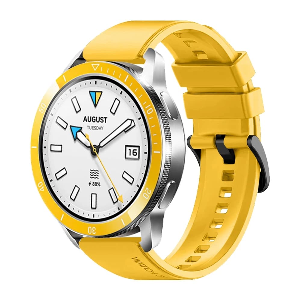For Xiaomi Watch S4 / S3 Metal Watch Bezel Smartwatch Accessory - Yellow