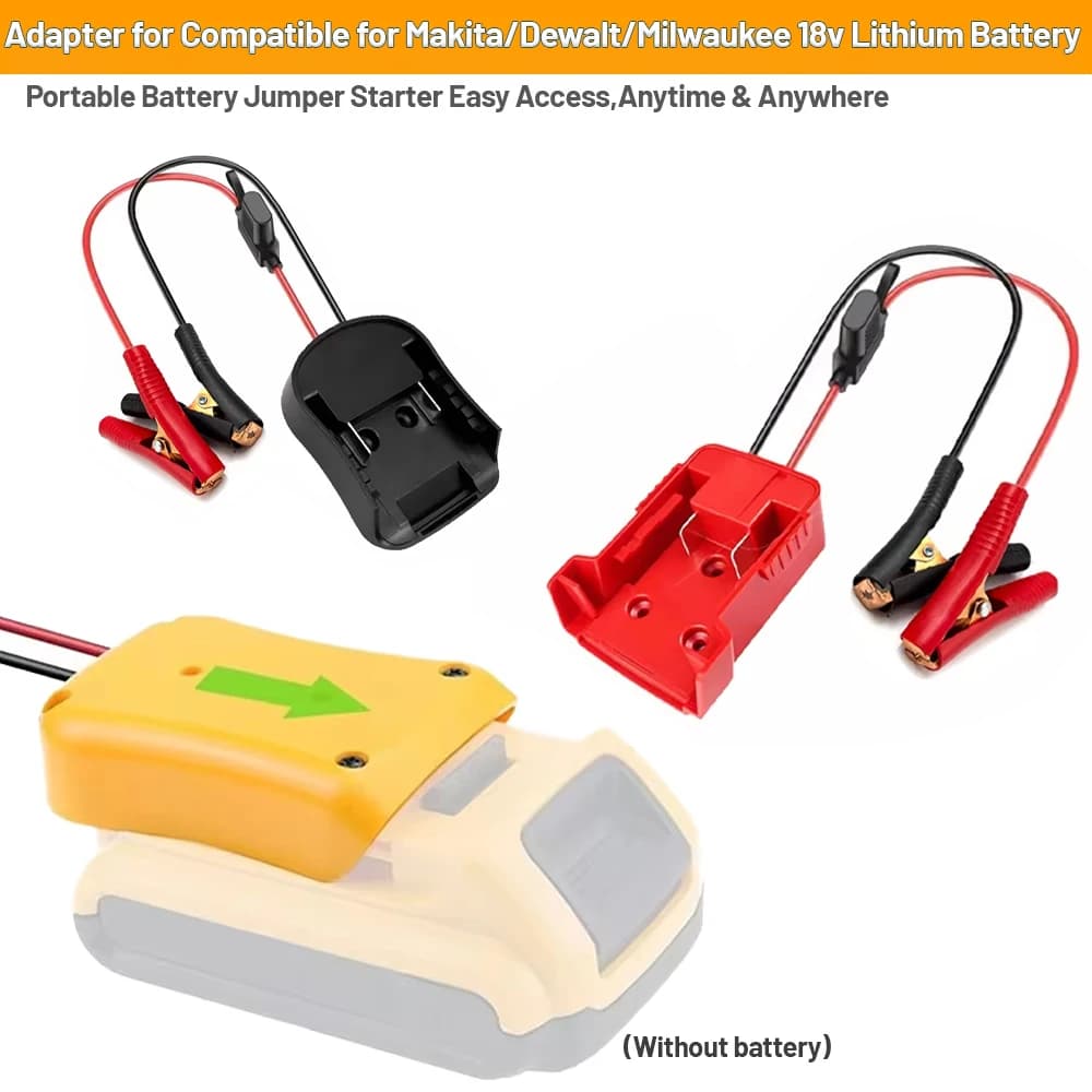 Misura Per Makita Per DeWalt Per Milwaukee 18V Accenditore Salto Avviamenti Batteria Al Litio Kit di Alimentazione Di Emergenza Con Fusibile