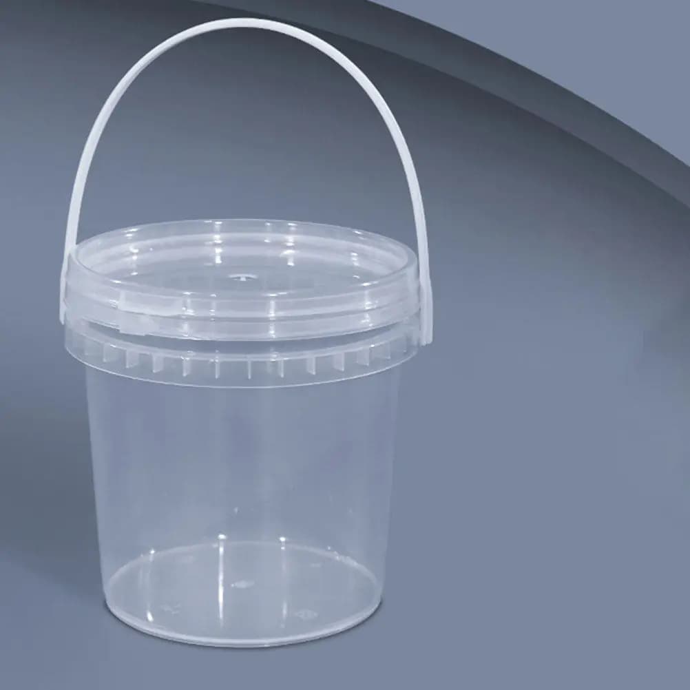 Set di 4 Contenitori per Gelato, Scatole Trasparenti con Coperchi Ermetici, Porta Gelato Fatto in Casa, Contenitori per Dolci e Dessert