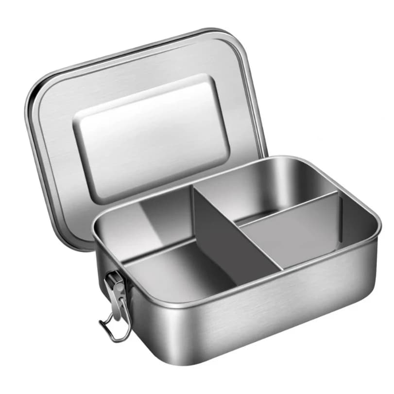 Bento Lunch Box per adulti, Lunchbox ermetico in acciaio inossidabile 316 Contenitori per la preparazione dei pasti conici per alimenti, Bento Box per pranzo confezionato senza BPA