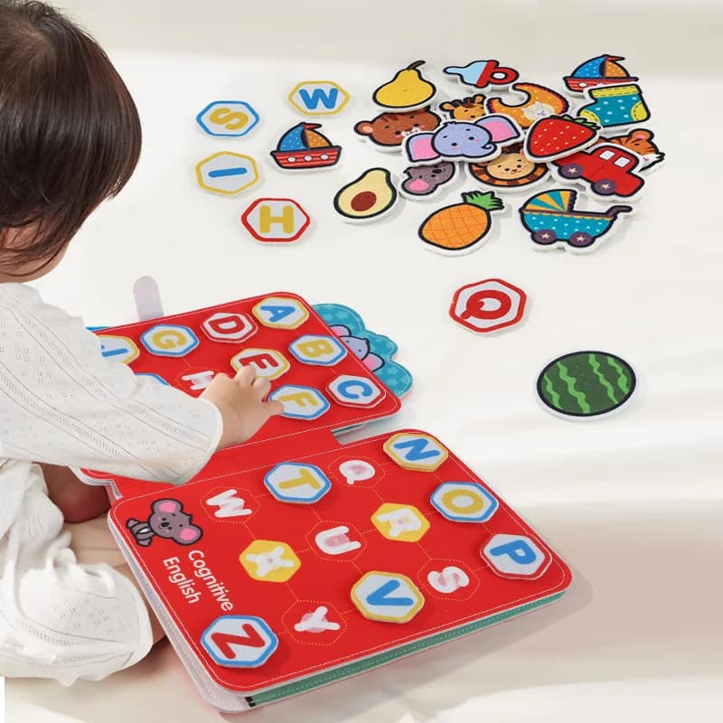 Libro occupato Gioco di abbinamento Storytelling Tavola occupata Bambini Motorio fine Giocattolo per l'educazione precoce Tema del campus Regali per bambini