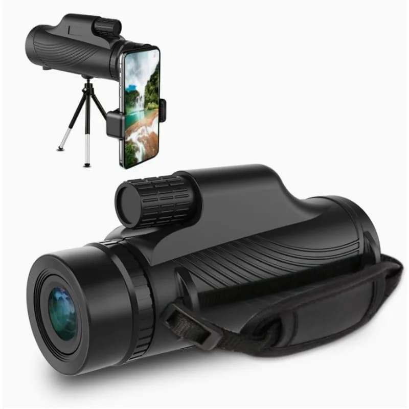 12x50 Portable Monocular Binoculars Connectable to Smartphone Mini Telescope Suitable for Hunting Sports and Outdoor Travel