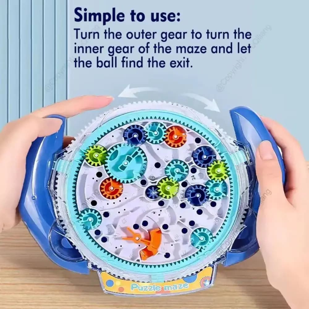 Gioco Educativo di Coordinazione Occhio-Mano, Puzzle 3D Trasparente con Labirinto e Sfera Rotolante, Allenamento Logico ed Equilibrio
