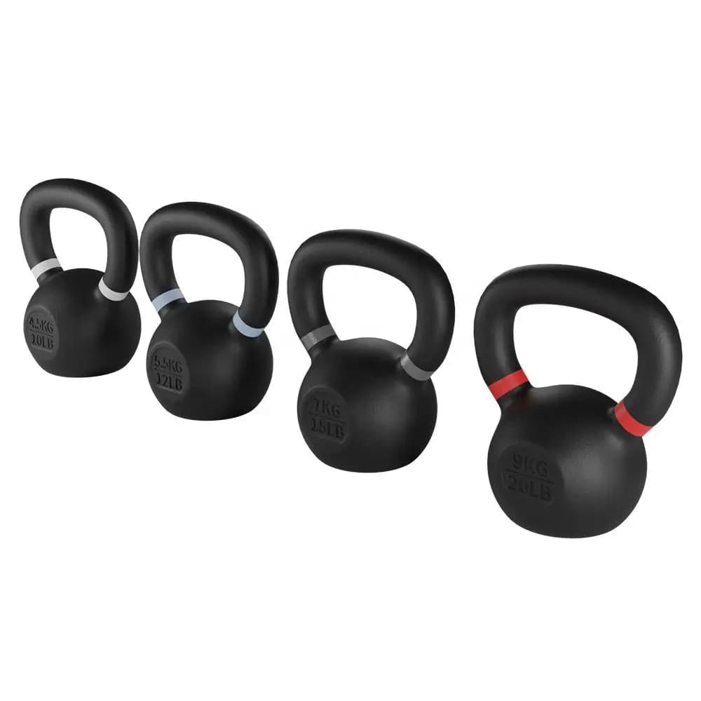 2026 Color-Coded Cast Iron Kettlebell With Durable Matte Finish And Heavy-Duty Handle For Home And Gym Strength Trainingpromote
