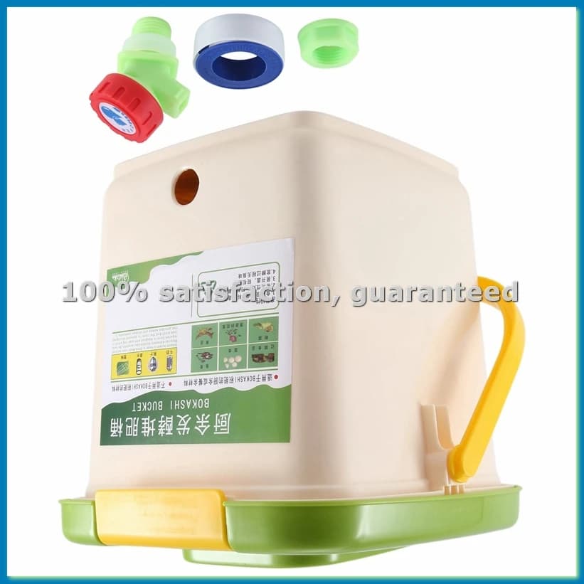 Contenitore per compost da 12 litri Contenitore per compost aerato per riciclo Contenitore per compost in PP Contenitore per rifiuti fatto in casa organico Secchio Cucina Giardino Contenitori per rifiuti alimentari-AT48
