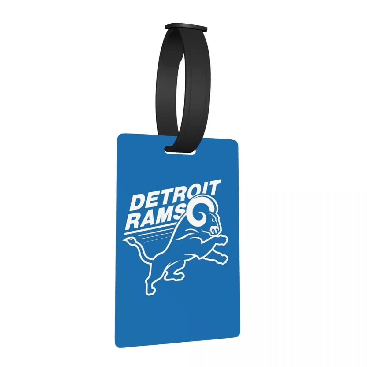 Detroit Ram Etichette per bagagli Accessori per valigie Etichetta per imbarco per bagagli portatile da viaggio Porta etichette ID Nome Indirizzo