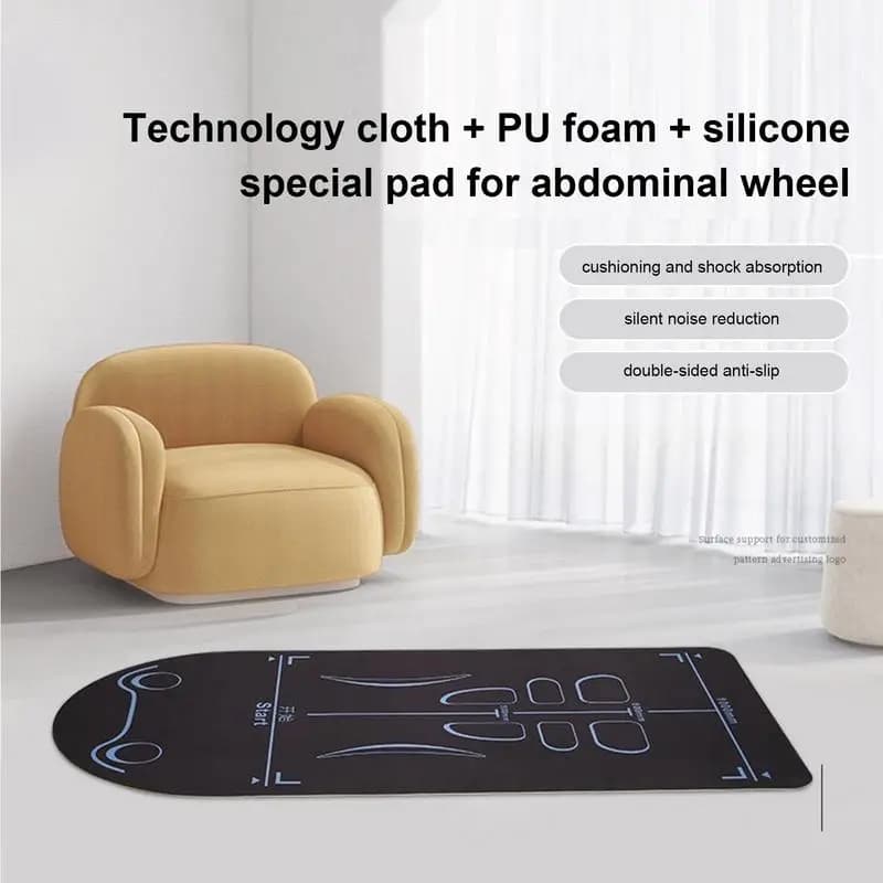 Training Mat for Home Yoga Mat for Thick Exercises Shock Absorber 8MM Knee Pads Reusable Gym Mat for Women Man Floor for Pilates at Home