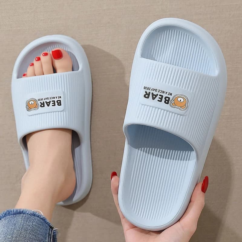 Pantofole da casa leggere con suola morbida da donna, ciabatte da interno comode con plateau effetto nuvola, antiscivolo, per coppia, da bagno