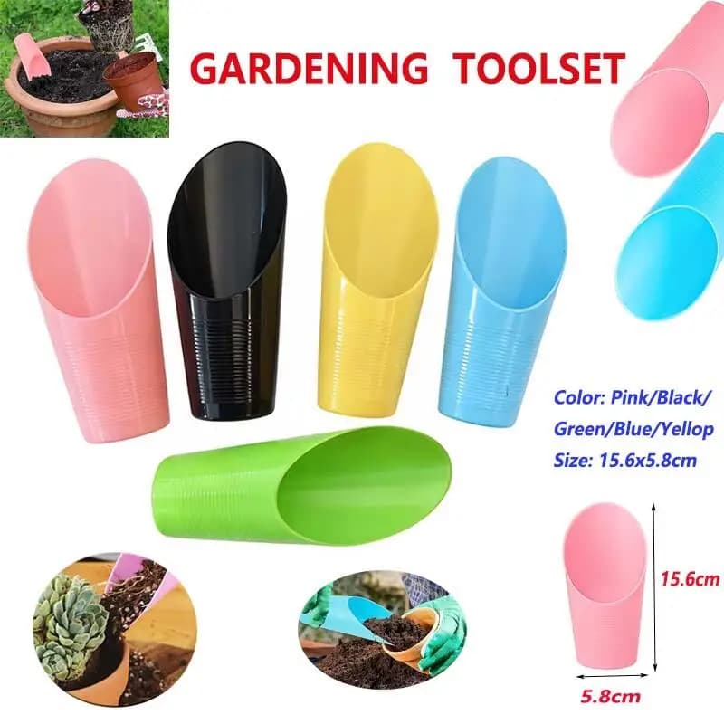 2-8 Pezzi Coppette in Plastica per Piante Grasse, Attrezzi da Giardinaggio per Piante in Vaso, Mini Pale per Terreno