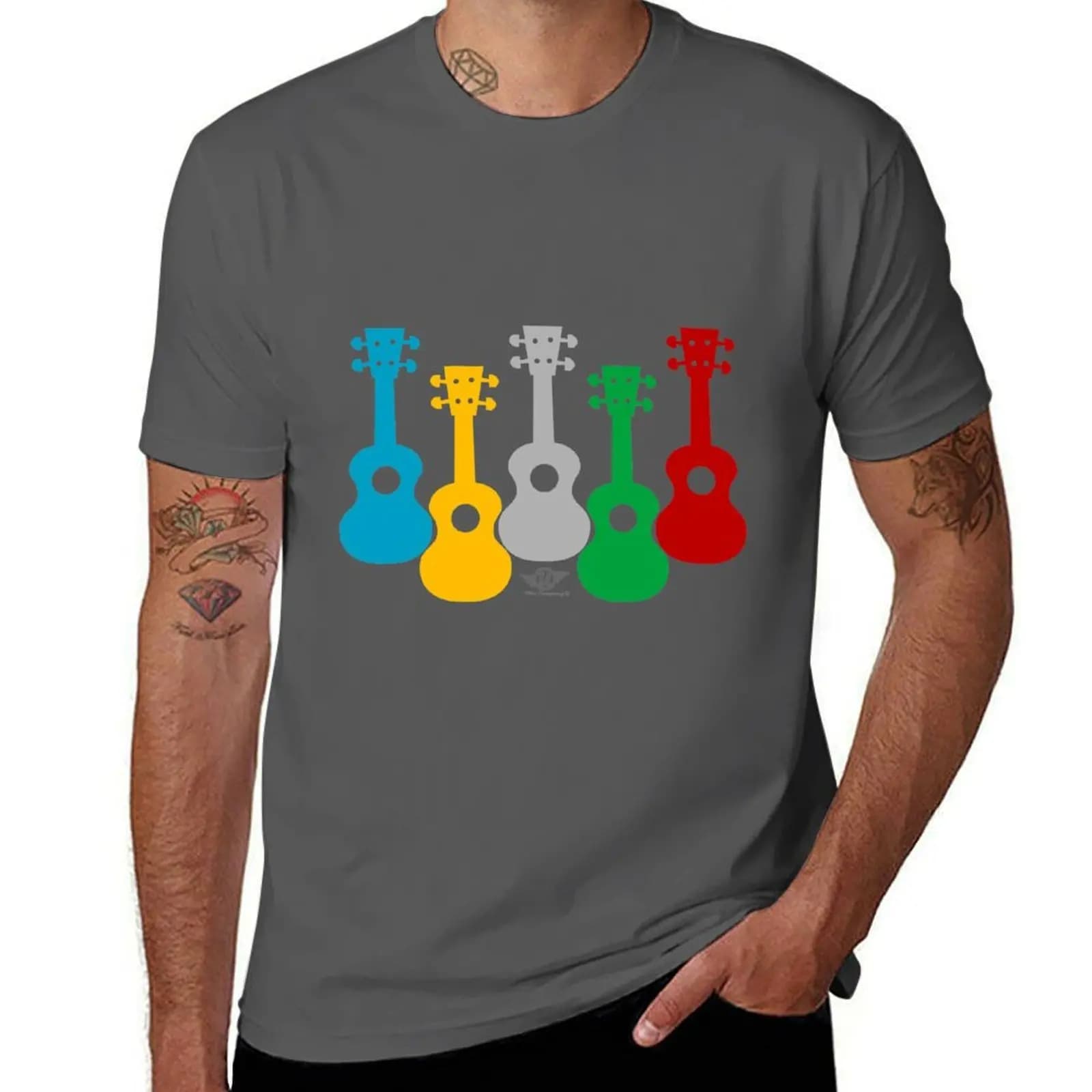 T-shirt Just Ukuleles, comoda maglietta da lavoro
