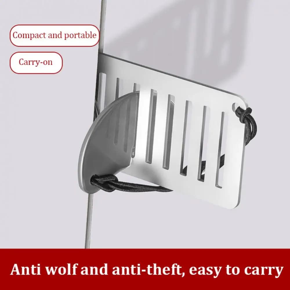 Sicurezza della serratura della porta per i viaggi Fermaporta portatili resistenti Jammer della porta dell'hotel Dispositivo di blocco di sicurezza domestica a distanza