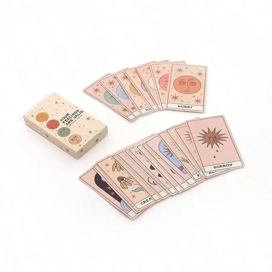 I tuoi sentimenti sono validi Carte Oracle Carte dei tarocchi Gioco di predizione della fortuna Gioco di carte per feste