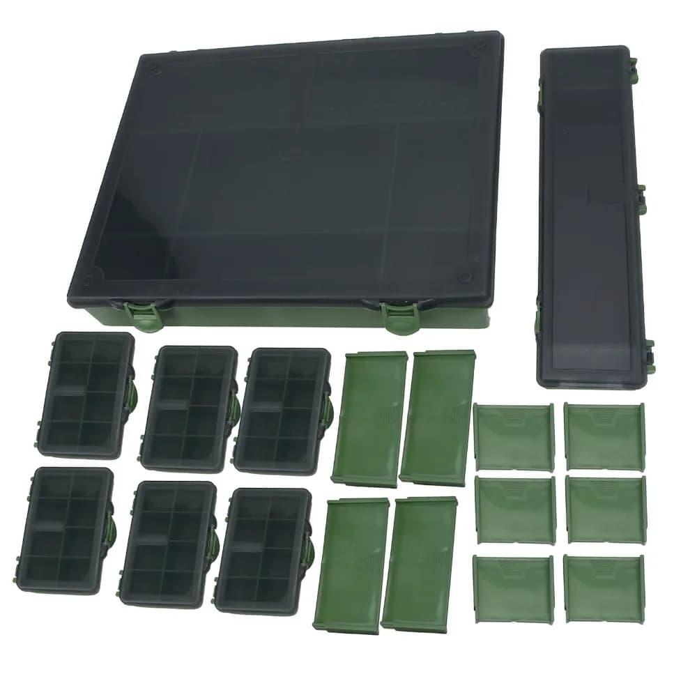 Large Capacity Fishing Lure Box Separate Compartments with Rulers Fishing Tackle Organizer Multi-Functional Lure Storage Box