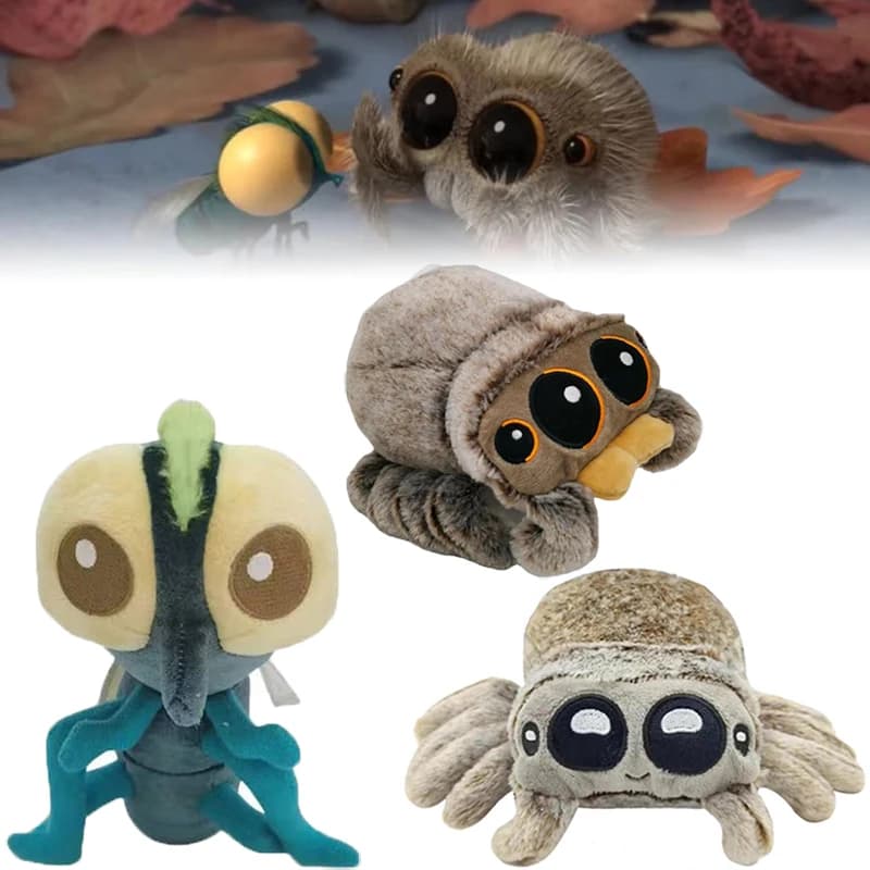 Lucas Spider Plush Toy Soft Stuffed Animals Plushies Little fly Black Little Lucas Simulated Pillow Doll Anime Decoration Gifts