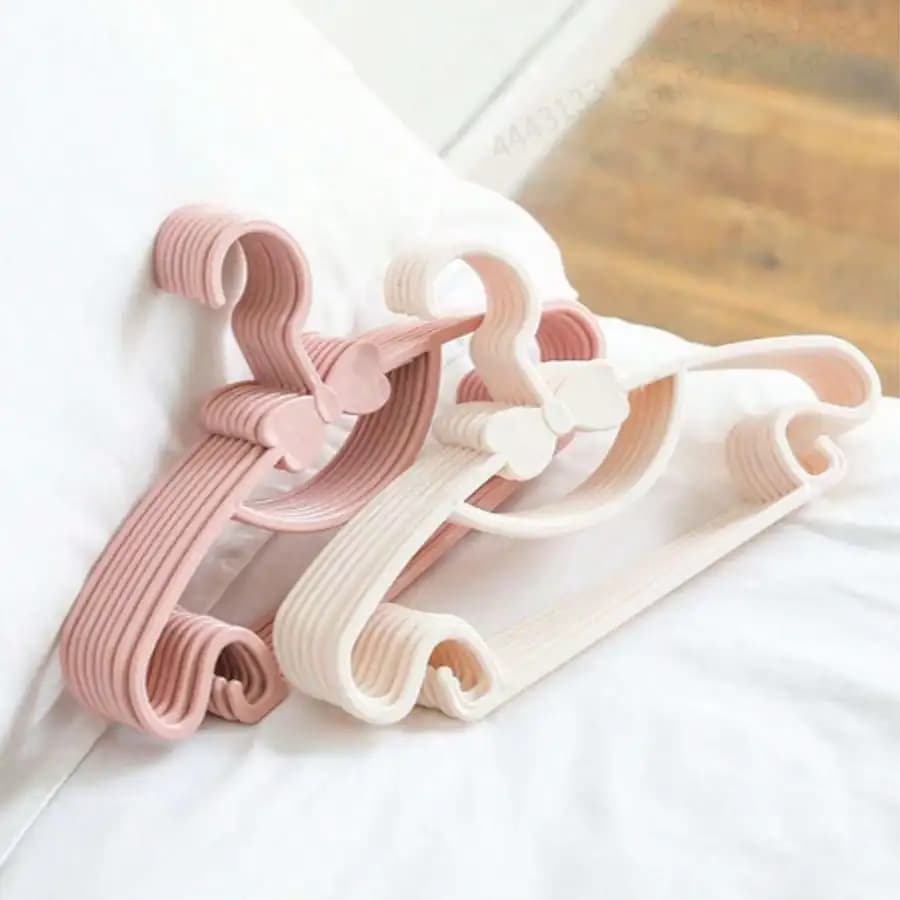 5/10/20/30 pezzi appendiabiti rosa/bianchi, ganci portatili per esposizione, porta abiti, semplici, clip per appendere top estivi, organizer antiscivolo per guardaroba, adatti per vestiti, ultrasottili