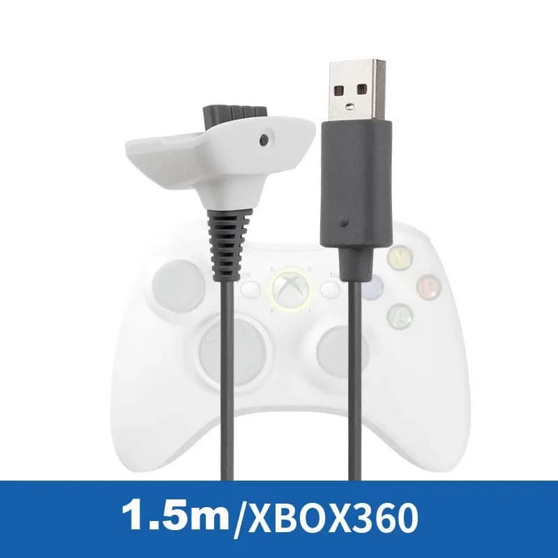 Cavo di collegamento per controller wireless per XBOX 360, accessorio USB da 1,5 m, cavo di ricarica.
