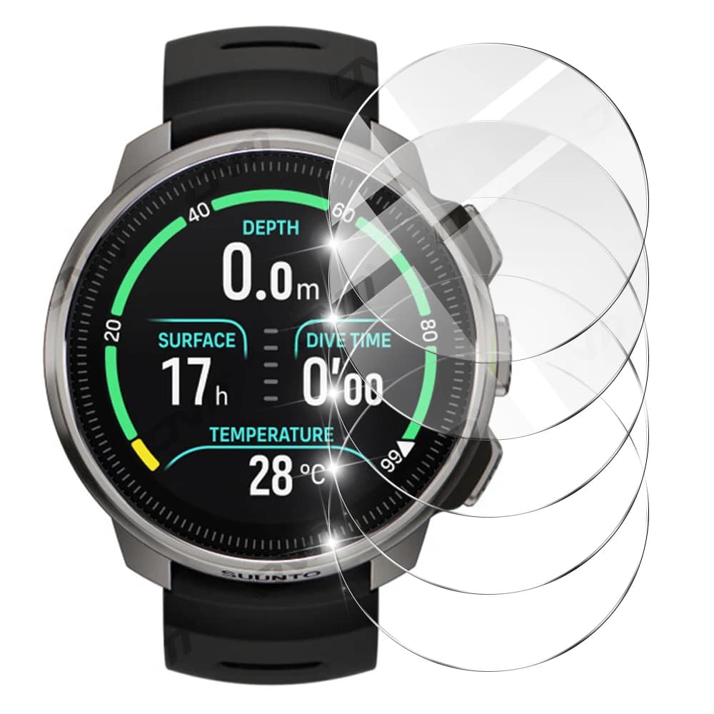 5 pezzi di protezione per lo schermo per Suunto Ocean, protezione in vetro temperato 2.5D per accessori per pellicole in vetro antigraffio Suunto Ocean