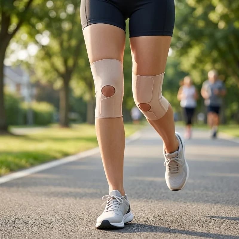Supporto Professionale per Ginocchio da Donna, Leggero e Traspirante, Protezione della Rotula per Corsa, Sport, Protezione del Menisco